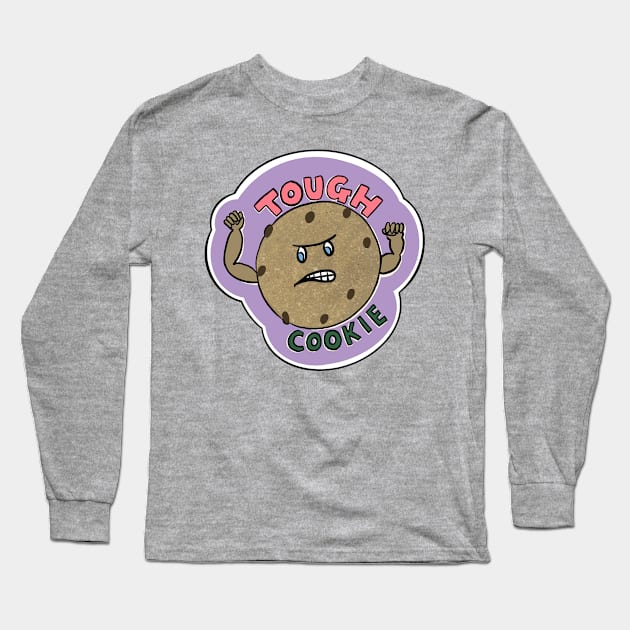 Tough Cookie Long Sleeve T-Shirt by Katsillustration